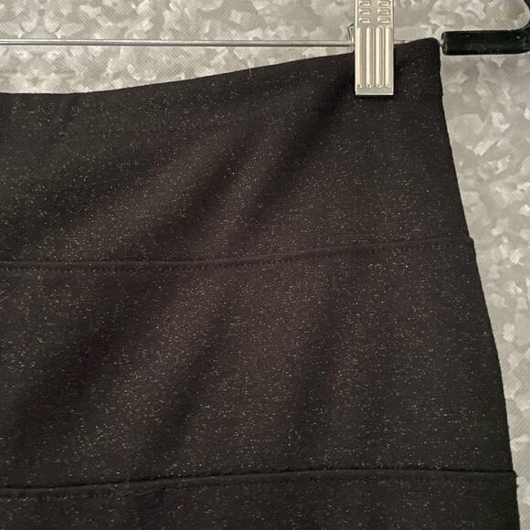 Rock & Republic Black & Gold Sparkle Seamed Pencil Skirt - Size Small - Mini - Picture 2 of 7